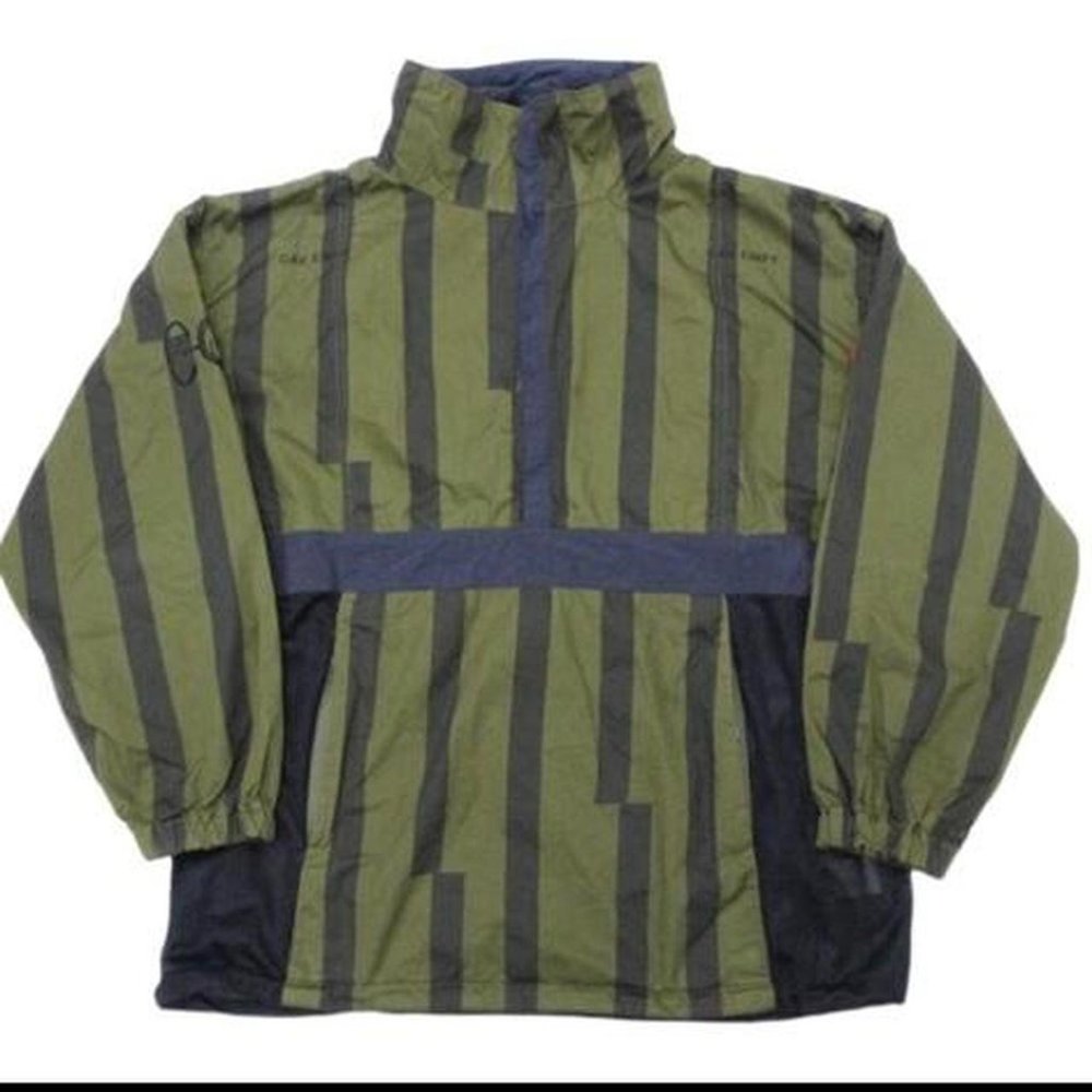 Cav Empt misaligned striped pullover jacket